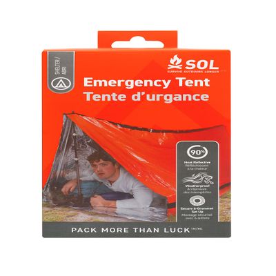 S.O.L. Survive Outdoors Longer SOL Emergency Tent - Orange