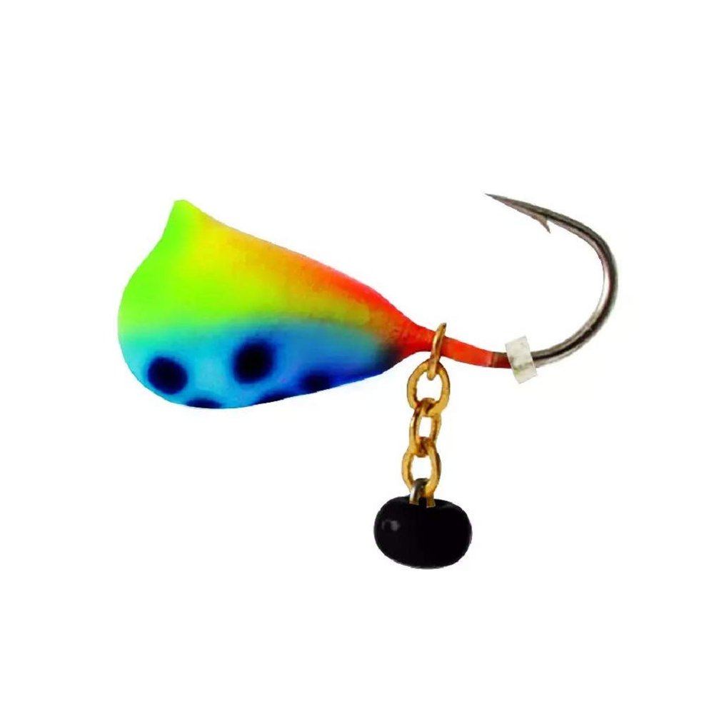 Clam Corporation 9719 Dingle Drop XL, Size 10 1/32oz, Chartreuse/Blue Glow Spot