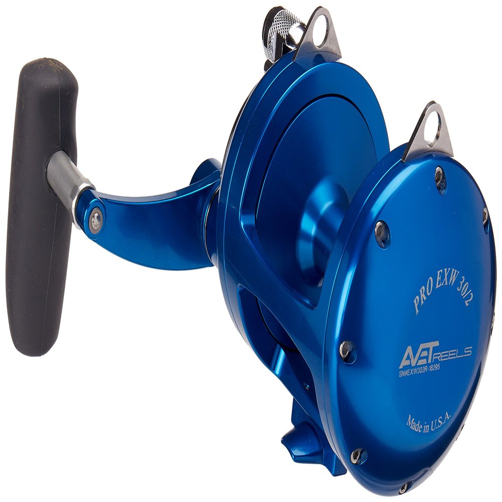 Avet Reels 2-Speed Reel, Blue, Right
