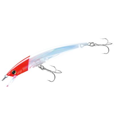 Yo-Zuri Crystal 3D Minnow Sinking Lure, Red Head, 5-1/4-Inch