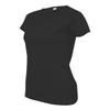 LAT Ladies Cotton Fine Jersey T-Shirt, Black, Small. (Pack of 3) view 3