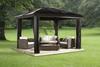 Sojag 500-5153224 8mm 2 Track No.53 Sedona Hard Top Sun Shelter, 10' by 12', Dark Brown view 2
