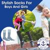6 Pairs of Yacht & Smith Kids & Children's Cotton Tube Socks, Wholesale Bulk Pack Referee Style, Boys Girls view 3