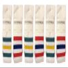 Yacht & Smith 6 Pairs Of Mens & Womens Wholesale Bulk Cotton Tube Socks, Referee Style, by SOCKS'NBULK (6 Pairs White w/Stripes, Mens 10-13 (Shoe Size 7-12)) view 1