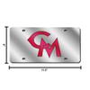 NCAA Central Missouri Mules Laser Inlaid Metal License Plate Tag, Silver view 3