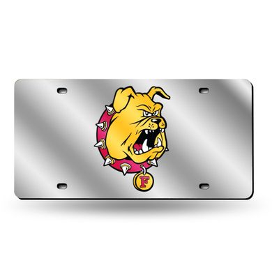 Rico Industries NCAA Ferris State Bulldogs Laser Inlaid Metal License Plate Tag