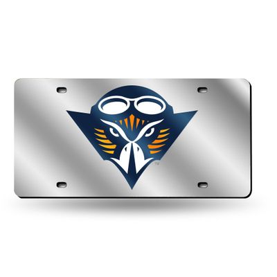 NCAA UT Martin Skyhawks Laser Inlaid Metal License Plate Tag, Silver