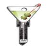 Lucky Line Key Shapes, Martini, House Key Blank, KW1/11, 1 Key (B133K) view 1
