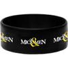 Rock Off officially licensed products Of Mice & Men Men's Logo Rubber Bracelet Black view 1