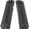 LOK Grips Checkered Classic 1911 Grips Standard Full Size Commander (Grey-Black) view 1