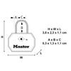 Master Lock 4695EURTAST Pack of 2 TSA Approved Aluminum Luggage Padlock, Random Color, 1.5 x 0.9 x 0.4 inch view 3