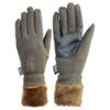 Hy5 Fur Lined Fleece Horse Riding Gloves - Chocolate - Extra Small view 1
