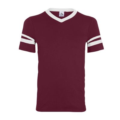 Augusta Sportswear Augusta Sleeve Stripe Jersey, Maroon/White, X-Large