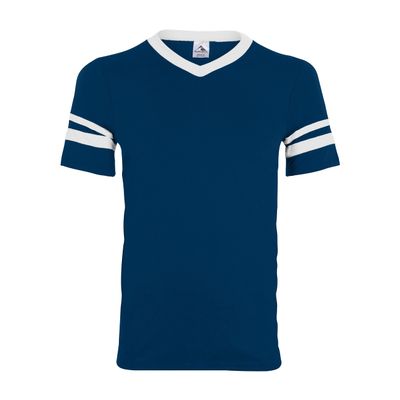Augusta Sportswear Augusta Sleeve Stripe Jersey, Navy/White, X-Large