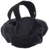Wide Width Canvas Ballet Shoes, Black SD16 view 3