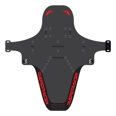 RRP Unisex's Enduro Mudguard, Black/Red, Large