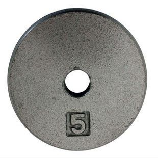 Ader Standard 1" Hole Cast Iron Weight Plate (Gray, 7.5-LB)