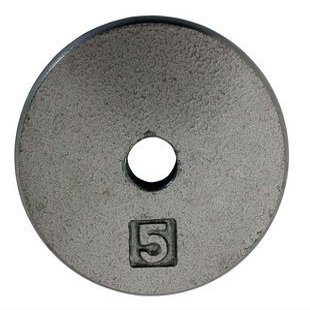 Ader Standard 1" Hole Cast Iron Weight Plate (Gray, 7.5-LB)