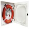 Aquatic Technology Safety Station Cabinet Equipped with 24 Inch USCG Life Ring Buoy and Throw Line - Orange view 1