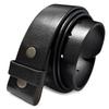 100% One-Piece Full Grain Leather Belt Strap with No Slot Hole 1-1/2"(38mm) Wide (Black, 44) view 1