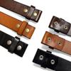 100% One-Piece Full Grain Leather Belt Strap with No Slot Hole 1-1/2"(38mm) Wide (Brown, 44) view 4