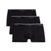 2(X)IST Men's Cotton Stretch No Show Trunk 3-Pack Black view 1