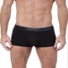 2(X)IST Men's Cotton Stretch No Show Trunk 3-Pack Black view 3