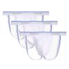 2(x)ist men's Cotton Stretch 3 Pack Jock Strap, Small, Black/Black/Black view 1