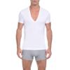 2(X)IST Men's Pima Cotton Slim Fit Deep V-Neck T-Shirt White view 1