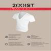 2(X)IST Men's Pima Cotton Slim Fit Deep V-Neck T-Shirt White view 4