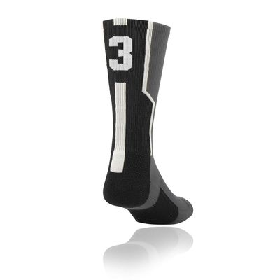 Twin City Player ID Sock (Single Sock) Graphite/Black/White Medium