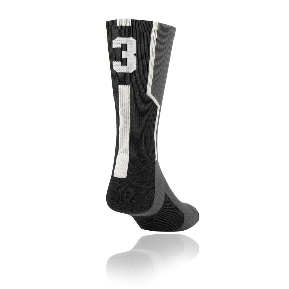 Twin City Player ID Sock (Single Sock) Graphite/Black/White Medium