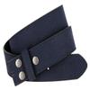 Men's Square Buckle Casual Jean Suede Leather Belt 1 1/2" Wide (Navy, 44) view 3