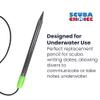 Scuba Choice Graphite Pencil for Dive Slate with Cap & Bungee  Durable Replacement for Underwater Writing, Scuba Diving, Snorkeling, Freediving, Spearfishing, 3-4/3" Pencil view 2