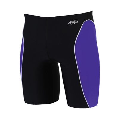 Dolfin Men's Color Block Team Panel Jammer Black/Purple/White 38