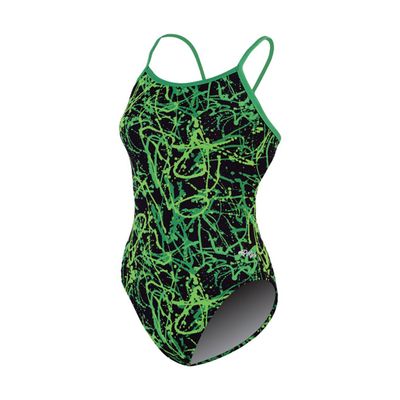 Dolfin Swimwear Galaxy Printed String Back - Green Galaxy, 40