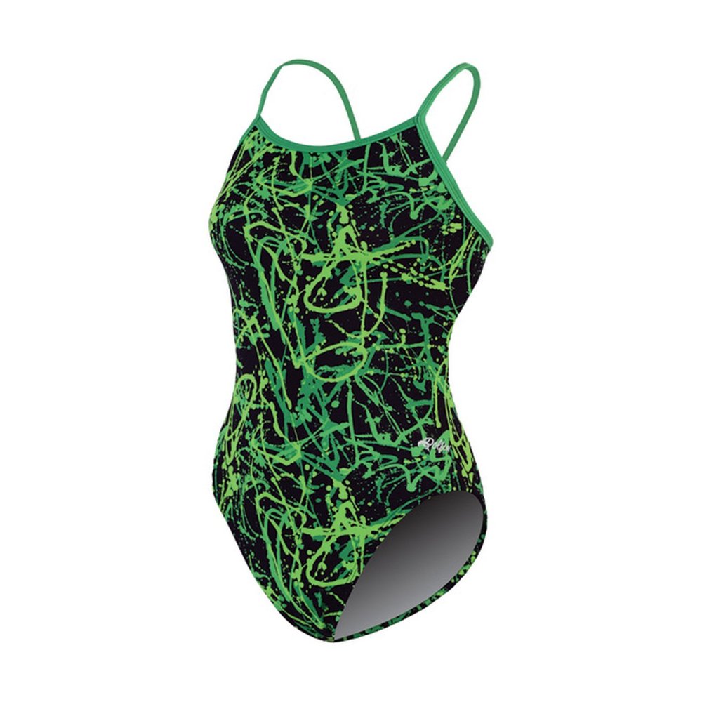 Dolfin Swimwear Galaxy Printed String Back - Green Galaxy, 40