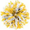 in-Stock Youth Cheerleading Pom Gold/Wht view 1