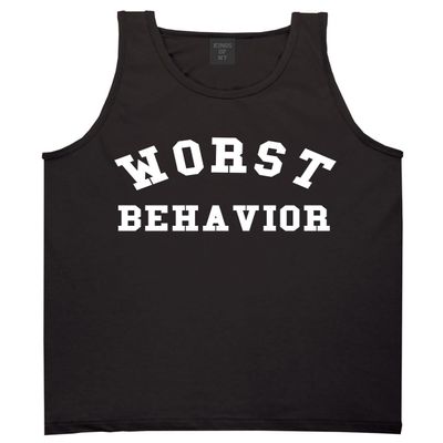 Kings Of NY Worst Behavior Hiphop Rap Style Fashion Tank Top T-Shirt X-Large Black