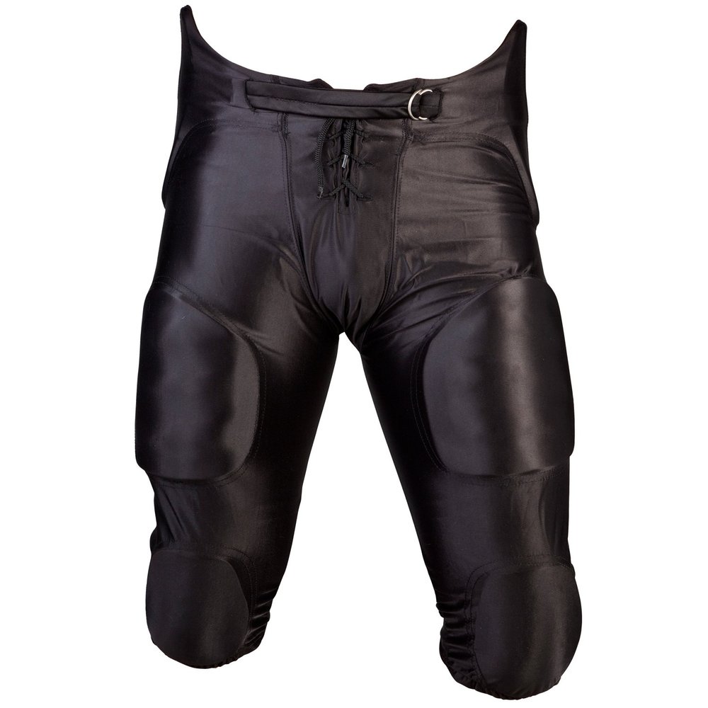 Cramer Football Game Pants, 7 Pads with Hip, Tailbone, Thigh, and Knee Pads, Youth Football Gear, High-Rise Hip Padding for Iliac Crest Protection, Designed for High-Impact, Black, Youth 2X-Large