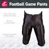 Cramer Football Game Pants, 7 Pads with Hip, Tailbone, Thigh, and Knee Pads, Youth Football Gear, High-Rise Hip Padding for Iliac Crest Protection, Designed for High-Impact, Black, Youth 2X-Large view 2
