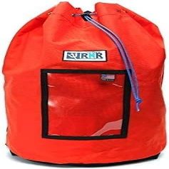 Rock-N-Rescue Grand Rope Bag, Premium Climbing Gear Storage Backpack, Heavy-Duty 1000D Nylon, Padded Shoulder Straps, Waterproof Design, Made in USA, Perfect for Mountaineering, Small, Orange