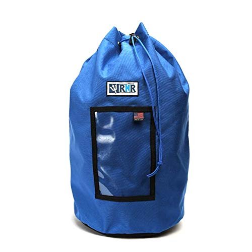 Rock-N-Rescue Grand Rope Bag, Premium Climbing Gear Storage Backpack, Heavy-Duty 1000D Nylon, Padded Shoulder Straps, Waterproof Design, Made in USA, Perfect for Mountaineering, Standard, Blue
