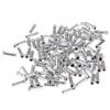 TOMOUNT 100x Bicycle Bike Shifter Brake Cable Tips Caps End Crimp Silver view 2