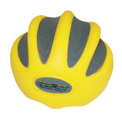 Digi-Squeeze Hand Exerciser [Set of 2] Size: Large, Resistance/Color: Extra Light/Yellow