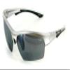 Aloha Eyewear "Stone Creek MX2" Bifocal Sunglasses with Wrap-Around Sports Design and Mirror Lenses (Silver w/Smoke Lens +2.50) view 1