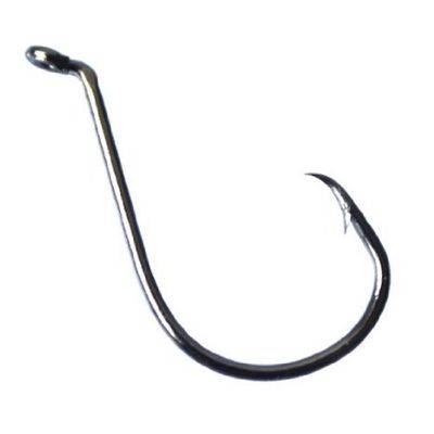 2X Circle Hooks Offset, Size 9/0,300 Pcs Black Nickel for Live or Cut Bait, Strong Hook, Ideal for Saltwater or Big Game Fishing, Item #017