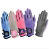 Hy5 Children's Everyday Two Tone Horse Riding Gloves - Pink/Grey - Child Large view 1