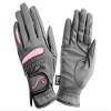 Hy5 Lightweight Horse Riding Gloves - Black & Pink Adult Sizes - Large view 1