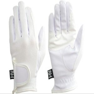 Hy5 Competition Horse Riding Gloves - White - Medium